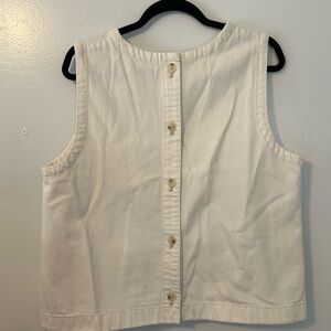 Abercrombie & Fitch Cream Jean Shirt